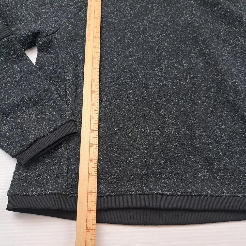 Nike Sweatshirt Womens Small Gray 1/4 Zip Fleece Mock Neck Pullover Athletic Top